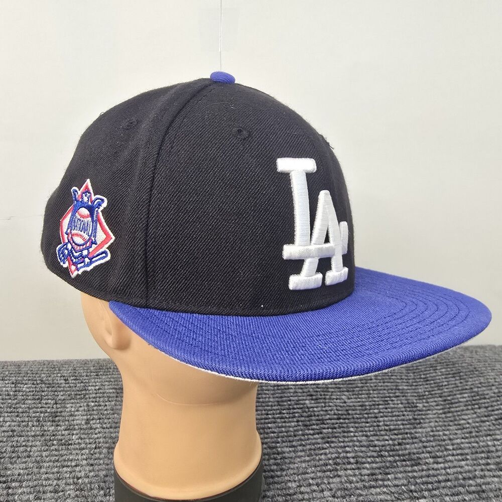 '47 Los Angeles Dodgers Snapback Hat Black Blue Official MLB Collection OSFA